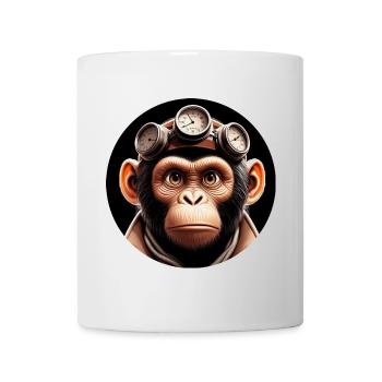 Singe Voyageur Dans Le Temps Voyage - Mug blanc - blanc - Devant