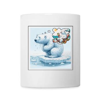 Ours polaire - Mug blanc - blanc - Devant