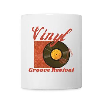 Vinyl Groove Revival - Retro Classic T-Shirt - Mug - white - Front