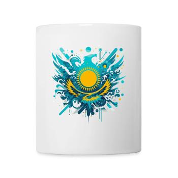 Kasachstan kunstvoll Geschenk - Tasse - Weiß - Vorne
