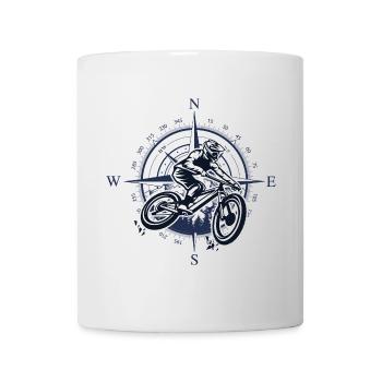 Moto Compass Rider - Mug blanc - blanc - Devant