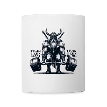 Wikinger Kreuzheben Geschenk - Tasse - Weiß - Vorne