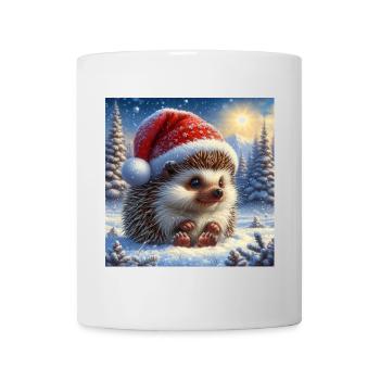 Hérisson de Noël - Mug blanc - blanc - Devant