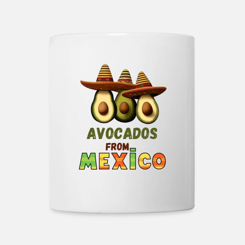 Avocado mit Mexiko - Tasse - Weiß