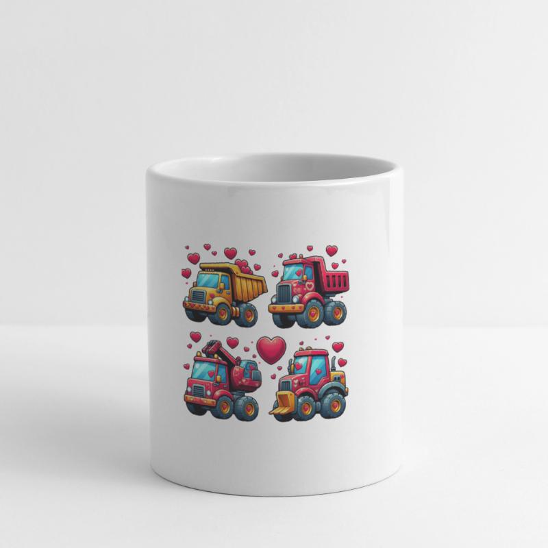 Tiny Builders' Affection - T-shirt de construction Mug blanc