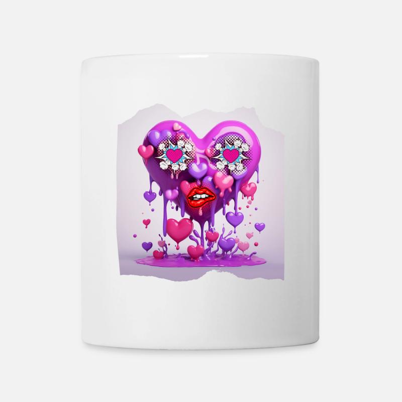 Funny heart - Mug - white
