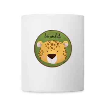 Be Wild – Leopard Design 🐆🌿 - Tasse - Weiß - Vorne