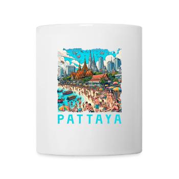 Pattaya Thailand beach design - Mug - white - Front