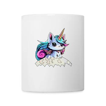 Chat licorne Féerique - Mug blanc - blanc - Devant