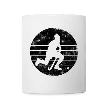 Joueur de hockey sur gazon - Mug blanc - blanc - Devant
