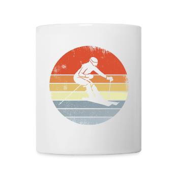 Skieuse Fille - Mug blanc - blanc - Devant