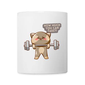 Motivation de l’entraînement Cat Brave - Mug blanc - blanc - Devant
