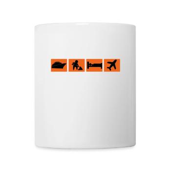 Arbeit Statement Job Arbeiter Karriere Workaholic - Tasse - Weiß - Vorne