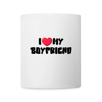 I Love My Boyfriend - Tasse - Weiß - Vorne