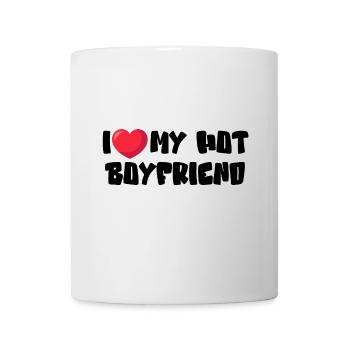 I Love My Hot Boyfriend - Mug - white - Front