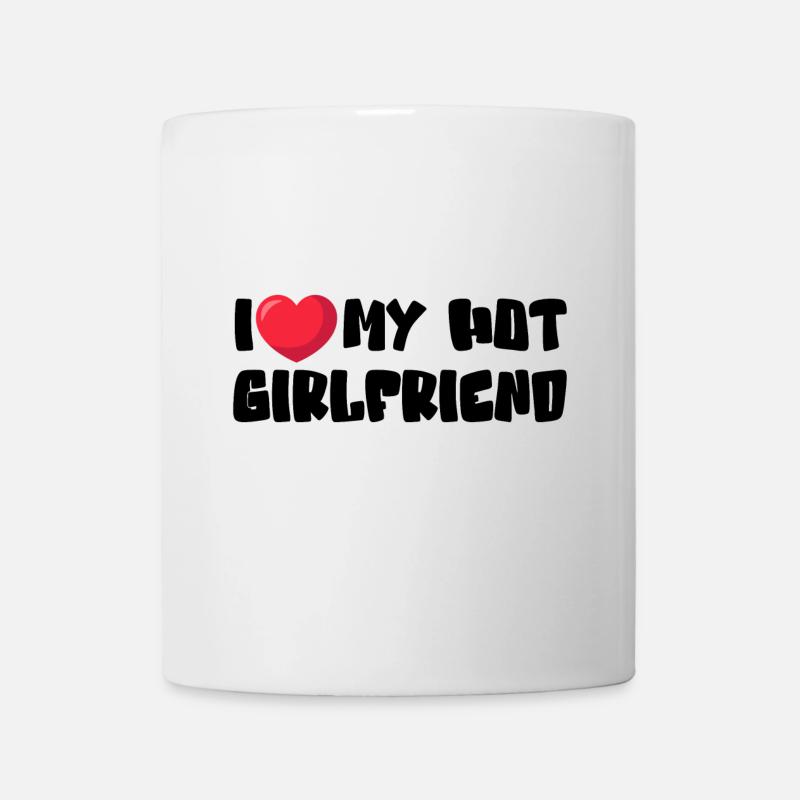 J’aime ma copine chaude - Mug blanc - blanc