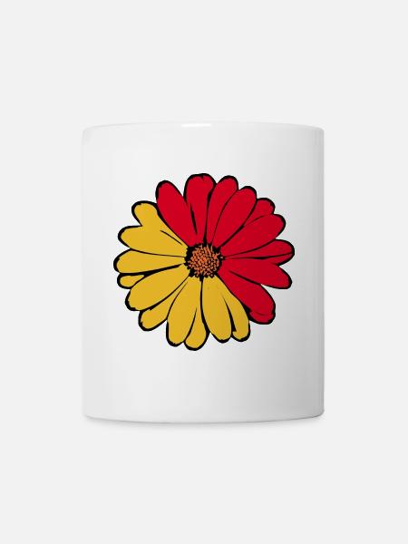 70er Jahre Blume Geschenk - Tasse - Weiß
