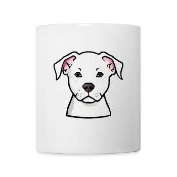 Niedliche Hundeillustration für Kleidung - Tasse - Weiß - Vorne