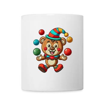 Jolly Jongleur Bär - Tasse - Weiß - Vorne