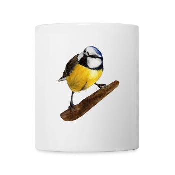 Aquarelle peinte à la main bleue - Mug blanc - blanc - Devant