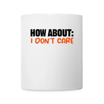 Je m’en fous de dire cool, je m’en fous - Mug blanc - blanc - Devant