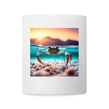 Crabe sous l'eau - Mug blanc - blanc - Devant