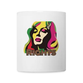 Girls Rights, Oui ! Le filles ont le droit - Mug blanc - blanc - Devant