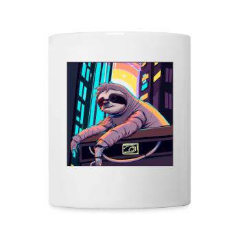 Cyberpunk sloth. - Mug - white - Front