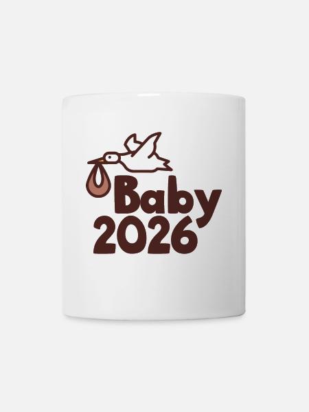 Bébé cigogne 2026 - Mug blanc - blanc
