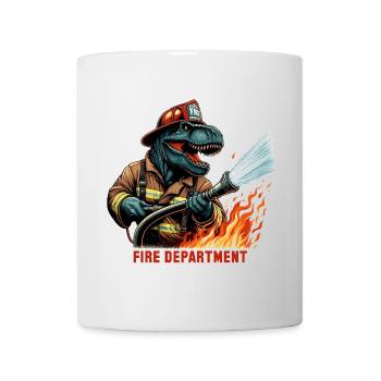 Fire Brigade T-Rex Gift - Mug - white - Front