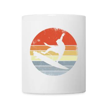 Surfen Vintage Look - Tasse - Weiß - Vorne