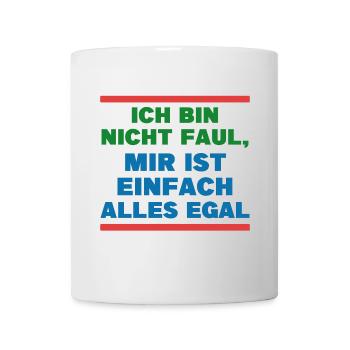 I don't care about attitude statement - Mug - white - Front