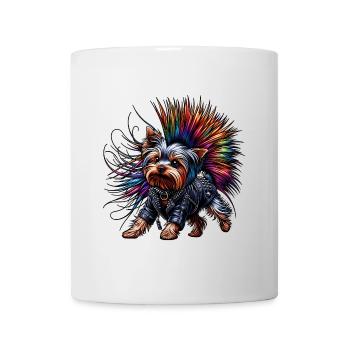 Yorkshire Terrier Punk - Mug blanc - blanc - Devant