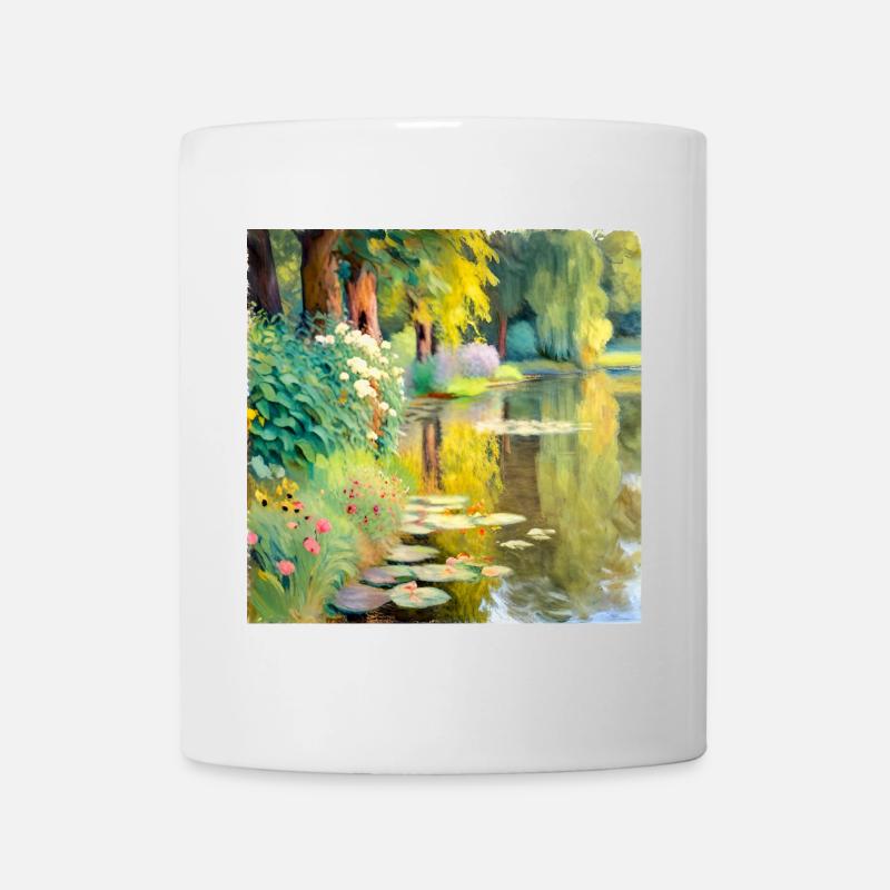 Impressionistische Landschaft - Tasse - Weiß