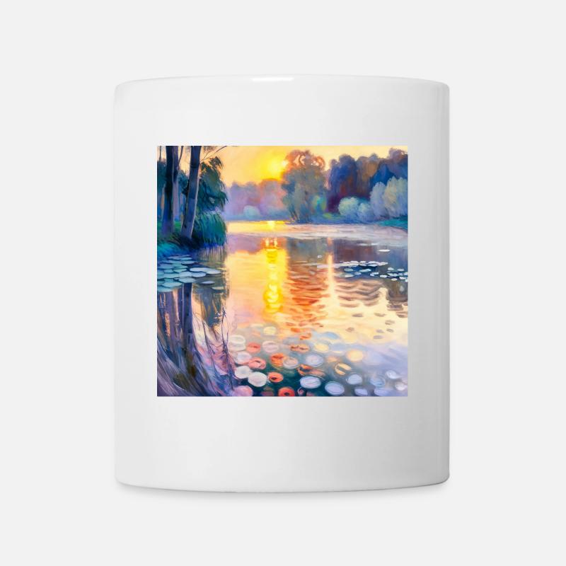 Water Lilies Impressionism - Mug - white