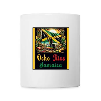 Design reggae jamaïcain Ocho Rios - Mug blanc - blanc - Devant
