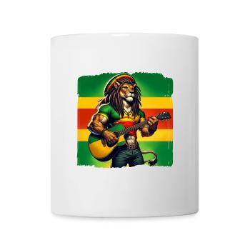 Jamaica lion reggae music - Mug - white - Front