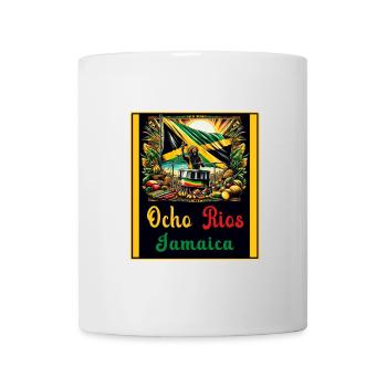 Design reggae jamaïcain Ocho Rios - Mug blanc - blanc - Devant