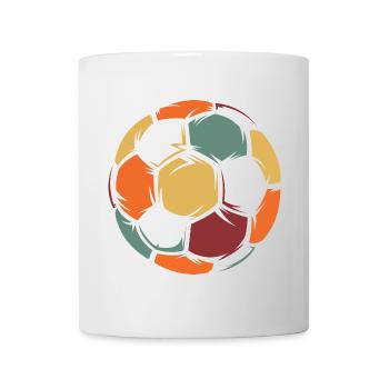 vintage retro soccer ball icon icon logo team - Mug - white - Front