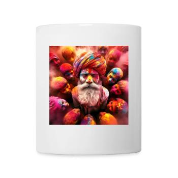 Holi Indien Feste der Farben - Tasse - Weiß - Vorne