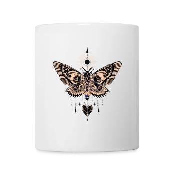 Mystical Moth and Celestial Aura Design - Mug - white - Front