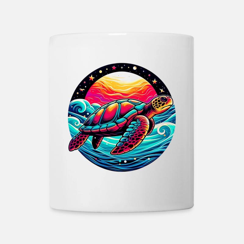 Tortue marine - Mug blanc - blanc