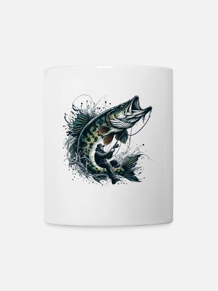 Angeln Hecht Geschenk - Tasse - Weiß