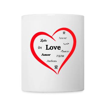 Liebe kennt keine Grenzen - Tasse - Weiß - Vorne