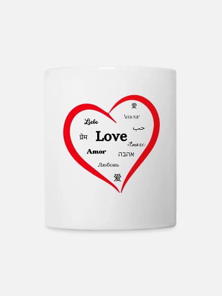 Liebe kennt keine Grenzen - Tasse - Weiß
