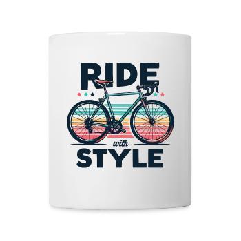 Ride with Style Bicycle Design - Mug - white - Front