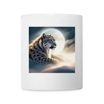 Schneeleopard - Tasse - Weiß - Vorne