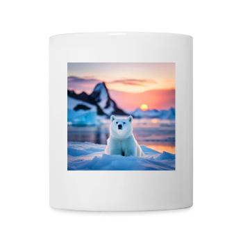 Puuh auf der Eisscholle - Tasse - Weiß - Vorne