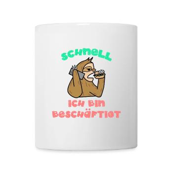 Egal Lustige Sprüche Ist Mir Wurscht Relax - Tasse - Weiß - Vorne