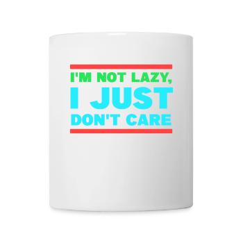 I don't care chill statement attitude indifferent - Mug - white - Front